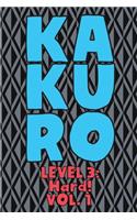 Kakuro Level 3: Hard! Vol. 1: Play Kakuro 16x16 Grid Hard Level Number Based Crossword Puzzle Popular Travel Vacation Games Japanese Mathematical Logic Similar to S
