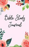 Bible Study Journal: 6 Month Bible Study Planner, One Year Bible Reading Plan Log, Prayer Journal, Sermon Notes, Favorite Bible Verses, Chapter Study Notes, Floral Cover