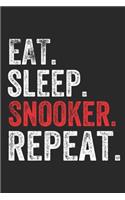 Eat Sleep Snooker Repeat Sports Notebook Gift