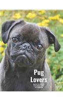 Pug Lovers Back to Front College Lined Notebook
