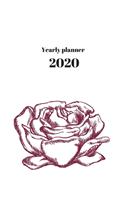 2020 Yearly planner: nature themed calendar & organizer - 148 pages, 8,5" x 11" (version 20)