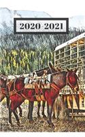 Horse Camp Back Packing in the Rocky Mountains Dated Calendar Planner 2 years To-Do Lists, Tasks, Notes Appointments