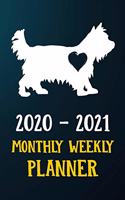 2020 2021 Monthly Weekly Planner: Yorkshire Terrier Puppy Dog 2020 2021 Monthly Weekly Daily Planner Calendar Schedule Organizer Appointment Journal Notebook For Yorkshire Terrier Do