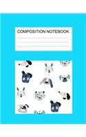 Composition notebook: Ruled (8.5 x 11 in), 110 Pages: Diary Book For Girl, Journal Notebook For Kids, Writing Journal Lined, Cute Pets (8.5 x 11 in), 110 Pages