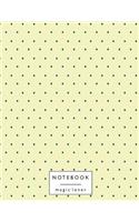 Notebook magic lover: Dot on yellow cover and Lined pages, Extra large (8.5 x 11) inches, 110 pages, White paper(1 Dot on Yellow Notebook)