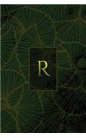 Monogram R Notebook: (Luxury Two 150 Lined)