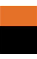 Russet Orange and Black Composition Notebook
