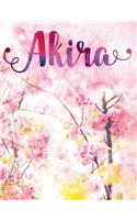 Akira: Personalized Journal - A Pink Cherry Blossom Diary
