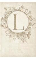 Sermon Notes Journal - Vintage Style with Monogram