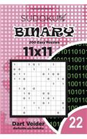 Sudoku Binary - 200 Easy Puzzles 11x11 (Volume 22)