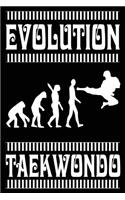 Evolution Taekwondo: Funny Taekwondo Martial Arts Journal for Kids