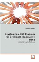 Developing a CSR Program for a regional cooperative bank