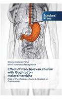 Effect of Panchalavan Churna with Goghrut on Malavshtambha