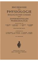 Ergebnisse Der Physiologie Biologischen Chemie Und Experimentellen Pharmakologie