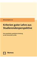 Kriterien Guter Lehre Aus Studierendenperspektive