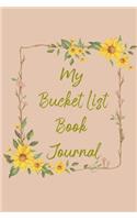 My Bucket List Book Journal