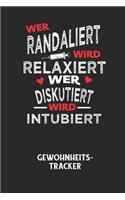 WER RANDALIERT WIRD RELAXIERT WER DISKUTIERT WIRD INTUBIERT - Gewohnheitstracker