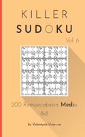 Killer Sudoku: 200 Rompecabezas Medio 8x8 vol. 6(6 Killer Sudoku)