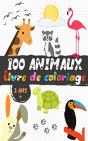 100 Animaux - Livre de coloriage