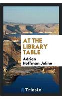 At the Library Table
