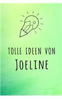 Tolle Ideen von Joeline: Unliniertes Notizbuch mit Rahmen für deinen Vornamen