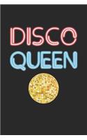 Dancing Notebook - Disco Queen Retro 70's Seventies Disco Ball - Dancing Journal