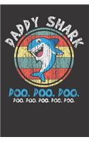 Notebook: Daddy Shark Funny Fathers Day Gift Vintage