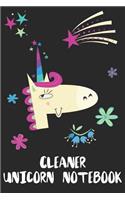 Cleaner Unicorn Notebook
