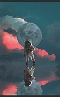 Notebook: Astronaut moon space Nasa planet star