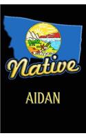 Montana Native Aidan: College Ruled Composition Book