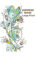 Address Book Large Print