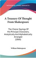 A Treasury of Thought from Shakespeare
