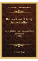Last Days of Percy Bysshe Shelley