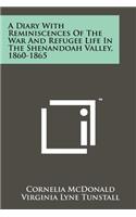 A Diary With Reminiscences Of The War And Refugee Life In The Shenandoah Valley, 1860-1865