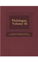 Philologus, Volume 56