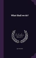 What Shall we do?: (English)