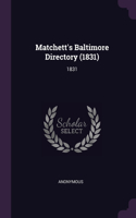Matchett's Baltimore Directory (1831): 1831