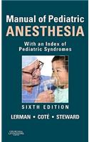 Manual of Pediatric Anesthesia