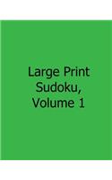Large Print Sudoku, Volume 1: Fun, Large Grid Sudoku Puzzles