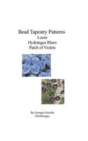 Bead Tapestry Patterns loom Hydrangea Blues Patch of Violets