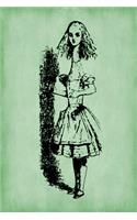 Alice in Wonderland Journal - Tall Alice (Green): 100 page 6 x 9 Ruled Notebook: Inspirational Journal, Blank Notebook, Blank Journal, Lined Notebook