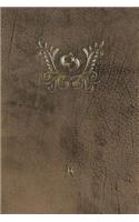 Monogram Pisces Journal: Blank Diary Journal Log Notebook