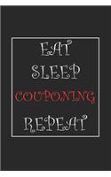 Eat Sleep Couponing Repeat Journal Gift