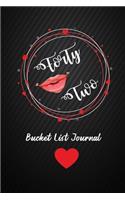 Forty Two Bucket List Journal