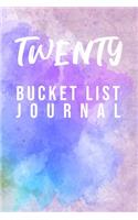 Twenty Bucket List Journal