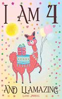 Llama Journal I am 4 and Llamazing