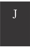Buchstabe J Notizbuch