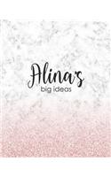Alina's Big Ideas: Personalized Notebook - 8x10 Lined Women's Journal