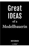 Notizbuch für Modellbauer / Modellbauerin: Originelle Geschenk-Idee [120 Seiten liniertes blanko Papier]