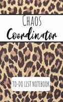 Chaos Coordinator To Do List Notebook